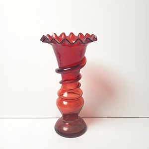 Funky Red Vase